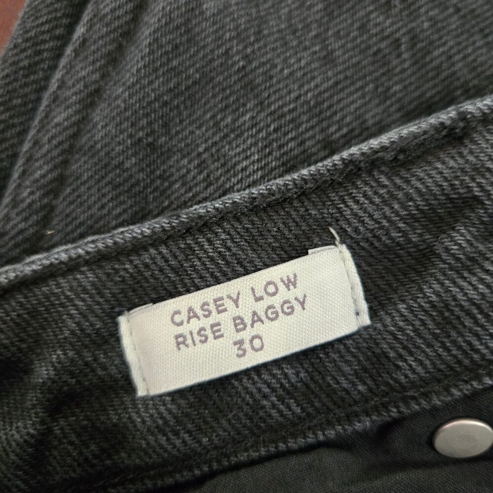 PacSun Black Mid Rise Baggy Jeans Size 30 - Picture 8 of 8